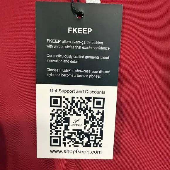 FKEEP Women’s Tennis Golf Dress 2XL Burgundy Athletic Zipper with Shorts NWT - Picture 9 of 12